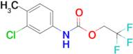 2,2,2-Trifluoroethyl n-(3-chloro-4-methylphenyl)carbamate