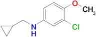 3-Chloro-n-(cyclopropylmethyl)-4-methoxyaniline