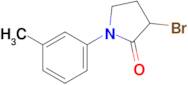 3-Bromo-1-(3-methylphenyl)pyrrolidin-2-one