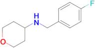 n-[(4-fluorophenyl)methyl]oxan-4-amine