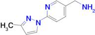 (6-(3-Methyl-1h-pyrazol-1-yl)pyridin-3-yl)methanamine