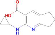 2-(Cyclopropylamino)-5h,6h,7h-cyclopenta[b]pyridine-3-carboxylic acid