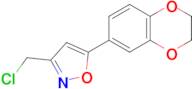 3-(chloromethyl)-5-(2,3-dihydro-1,4-benZodioxin-6-yl)-1,2-oxazole