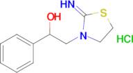 2-(2-Imino-1,3-thiazolidin-3-yl)-1-phenylethan-1-ol hydrochloride