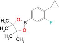 2-(4-Cyclopropyl-3-fluorophenyl)-4,4,5,5-tetramethyl-1,3,2-dioxaborolane