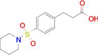 3-[4-(piperidine-1-sulfonyl)phenyl]propanoic acid