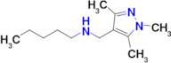 Pentyl[(trimethyl-1h-pyrazol-4-yl)methyl]amine