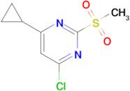 4-Chloro-6-cyclopropyl-2-(methylsulfonyl)pyrimidine