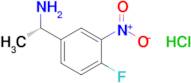 (s)-1-(4-Fluoro-3-nitrophenyl)ethanamine hydrochloride