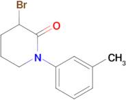 3-Bromo-1-(3-methylphenyl)piperidin-2-one