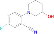 5-Fluoro-2-(3-hydroxypiperidin-1-yl)benzonitrile