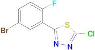 2-(5-Bromo-2-fluorophenyl)-5-chloro-1,3,4-thiadiazole