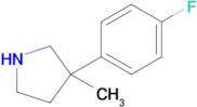 3-(4-Fluorophenyl)-3-methylpyrrolidine