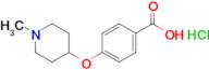 4-[(1-methylpiperidin-4-yl)oxy]benzoic acid hydrochloride