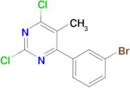 4-(3-Bromophenyl)-2,6-dichloro-5-methylpyrimidine