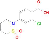 2-chloro-4-(1,1-dioxido-1,2-thiaZinan-2-yl)benzoic acid