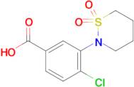 4-chloro-3-(1,1-dioxido-1,2-thiaZinan-2-yl)benzoic acid