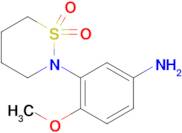 3-(1,1-dioxido-1,2-thiaZinan-2-yl)-4-methoxyaniline