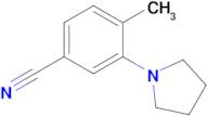 4-Methyl-3-(pyrrolidin-1-yl)benzonitrile