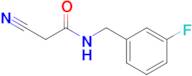 2-Cyano-n-[(3-fluorophenyl)methyl]acetamide