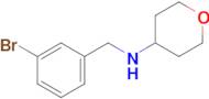 n-[(3-bromophenyl)methyl]oxan-4-amine