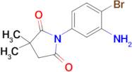 1-(3-Amino-4-bromophenyl)-3,3-dimethylpyrrolidine-2,5-dione