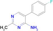 5-(4-Fluorophenyl)-2-methylpyrimidin-4-amine