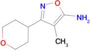 4-Methyl-3-(tetrahydro-2H-pyran-4-yl)-5-isoxazolamine