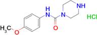 n-(4-Methoxyphenyl)piperazine-1-carboxamide hydrochloride