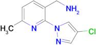 [2-(4-chloro-1h-pyrazol-1-yl)-6-methylpyridin-3-yl]methanamine