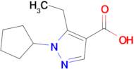 1-Cyclopentyl-5-ethyl-1h-pyrazole-4-carboxylic acid