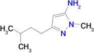 1-Methyl-3-(3-methylbutyl)-1h-pyrazol-5-amine