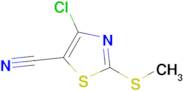 4-Chloro-2-(methylthio)-5-thiazolecarbonitrile