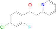 1-(4-Chloro-2-fluorophenyl)-2-(2-pyridinyl)ethanone