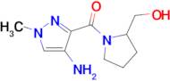 [1-(4-amino-1-methyl-1h-pyrazole-3-carbonyl)pyrrolidin-2-yl]methanol