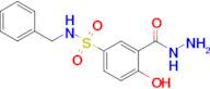 n-Benzyl-3-(hydrazinecarbonyl)-4-hydroxybenzene-1-sulfonamide