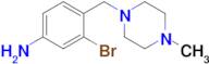 3-Bromo-4-[(4-methylpiperazin-1-yl)methyl]aniline