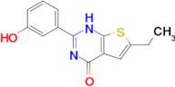6-ethyl-2-(3-hydroxyphenyl)-1H,4H-thieno[2,3-d]pyrimidin-4-one