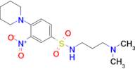 n-[3-(dimethylamino)propyl]-3-nitro-4-(piperidin-1-yl)benzene-1-sulfonamide