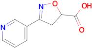 3-(Pyridin-3-yl)-4,5-dihydro-1,2-oxazole-5-carboxylic acid