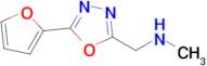 {[5-(furan-2-yl)-1,3,4-oxadiazol-2-yl]methyl}(methyl)amine