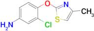 3-Chloro-4-[(4-methyl-1,3-thiazol-2-yl)oxy]aniline