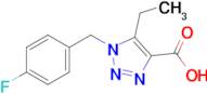 5-Ethyl-1-[(4-fluorophenyl)methyl]-1h-1,2,3-triazole-4-carboxylic acid