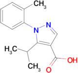 1-(2-Methylphenyl)-5-(propan-2-yl)-1h-pyrazole-4-carboxylic acid