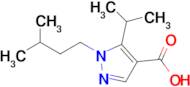 1-(3-Methylbutyl)-5-(propan-2-yl)-1h-pyrazole-4-carboxylic acid