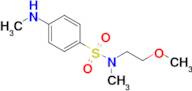 n-(2-Methoxyethyl)-n-methyl-4-(methylamino)benzene-1-sulfonamide