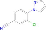 3-Chloro-4-(1h-pyrazol-1-yl)benzonitrile