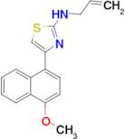 4-(4-Methoxy-1-naphthalenyl)-N-2-propen-1-yl-2-thiazolamine