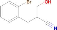 2-[(2-bromophenyl)methyl]-3-hydroxypropanenitrile
