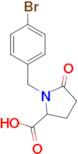 1-[(4-bromophenyl)methyl]-5-oxopyrrolidine-2-carboxylic acid